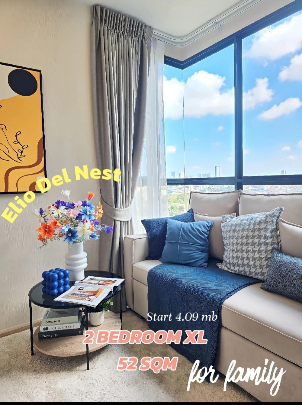 For SaleCondoOnnut, Udomsuk : For Sale📍Buy directly to the project 2 Bedroom BIG Size 53 Sqm Full Furniture✨️Starting at only 3.99 mb 📞 098-2924151