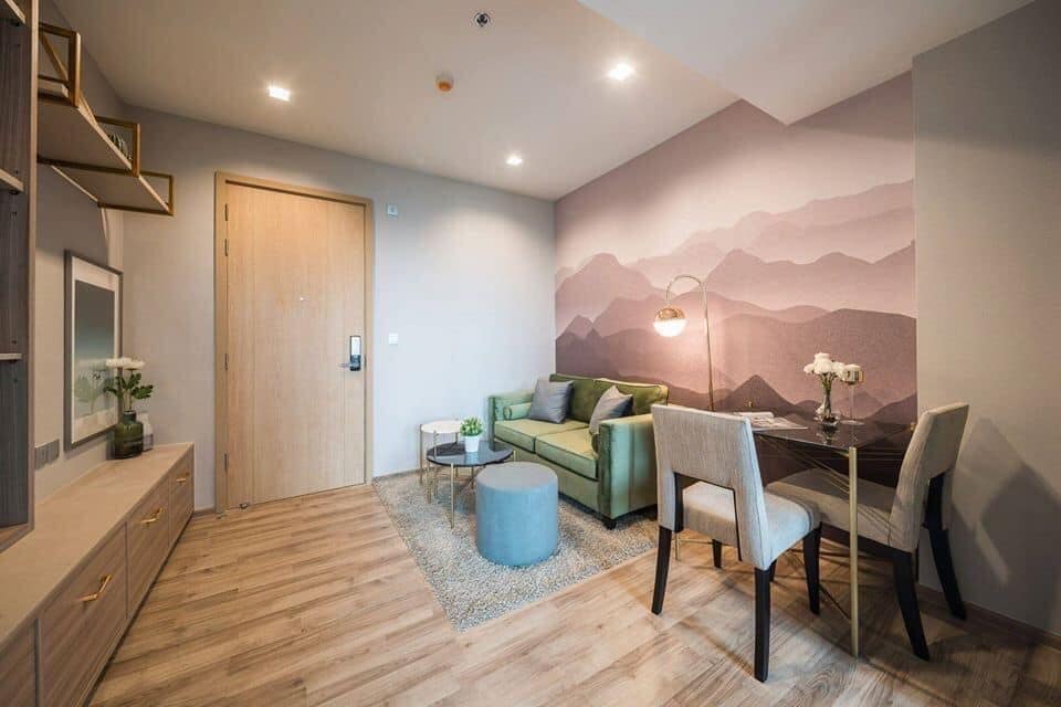 For RentCondoSapankwai,Jatujak : LJM109 The Line Chatuchak-Mochit 35 sq m., 19th floor, fully furnished, 24,000 baht 099-251-6615