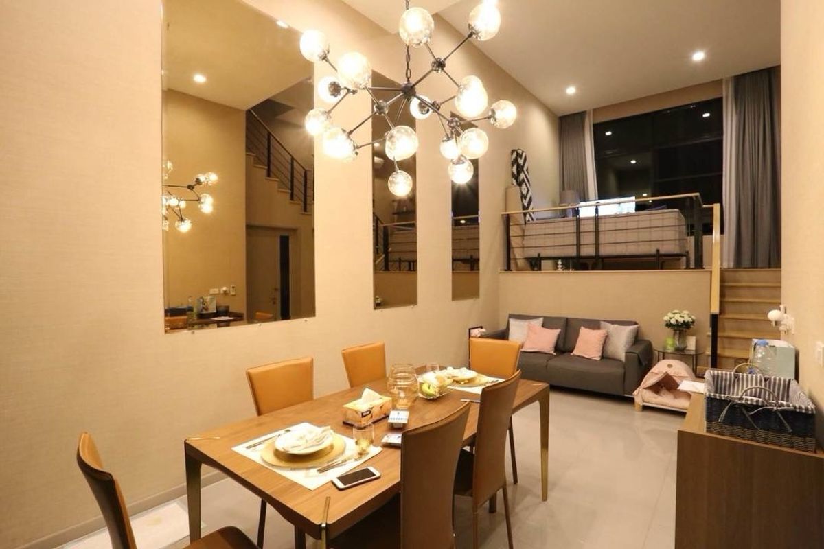 For RentTownhomePattanakan, Srinakarin : Townhome for rent, Arden Phatthanakan, near Thonglor, with furniture.