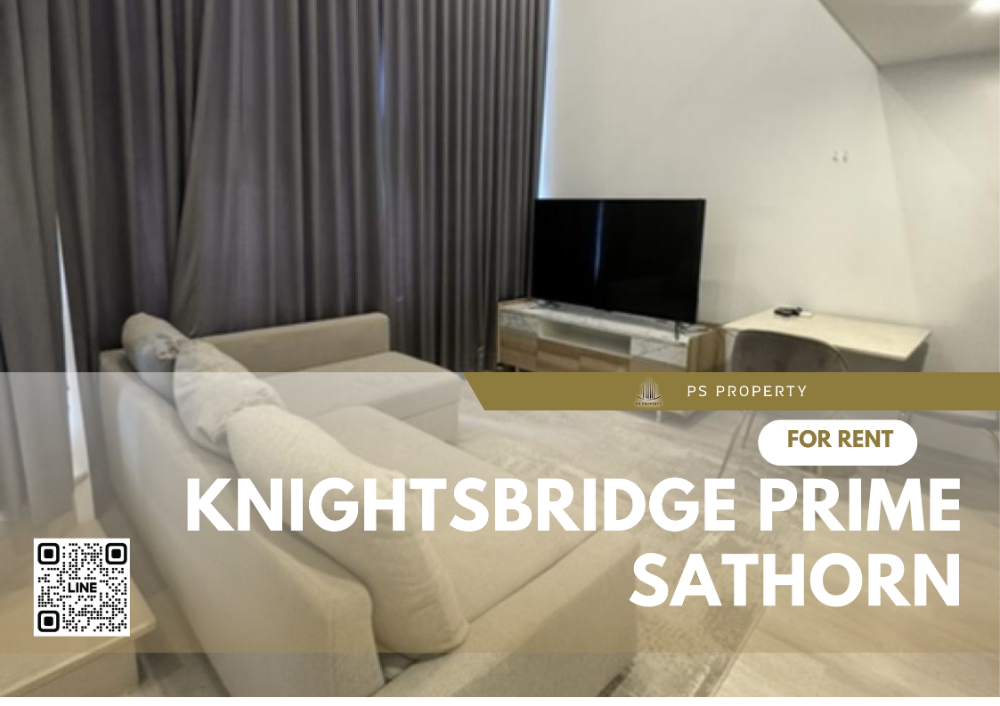 For RentCondoSathorn, Narathiwat : For rent✨Knightsbridge prime sathorn✨, convenient travel, near BTS Sathorn, furniture, complete electrical appliances.