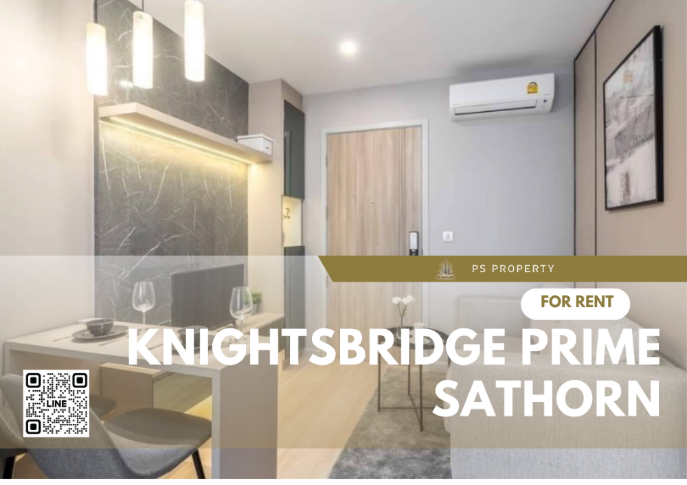 For RentCondoSathorn, Narathiwat : For rent 📌Knightsbridge prime Sathorn📌, convenient travel, near BTS Chong Nonsi, fully furnished, complete with electricity.