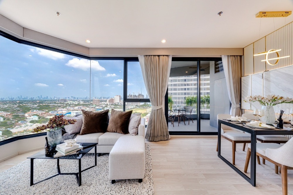 For SaleCondoBangna, Bearing, Lasalle : Buy with the project 2 bedrooms, 54 sq m. Ideo Mobi Sukhumvit Eastpoint 2 Bedroom, Sky Yard width, view the project 039346050 line:alohaai24