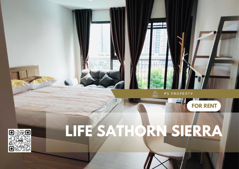 ให้เช่าคอนโดท่าพระ ตลาดพลู วุฒากาศ : คอนโดให้เช่า 📣Life Sathorn Sierra✨ ห้องสวย วิวสระ เฟอร์นิเจอร์และเครื่องใช้ไฟฟ้าครบ พร้อมเข้าอยู่  🚆ใกล้ BTS ตลาดพลู
