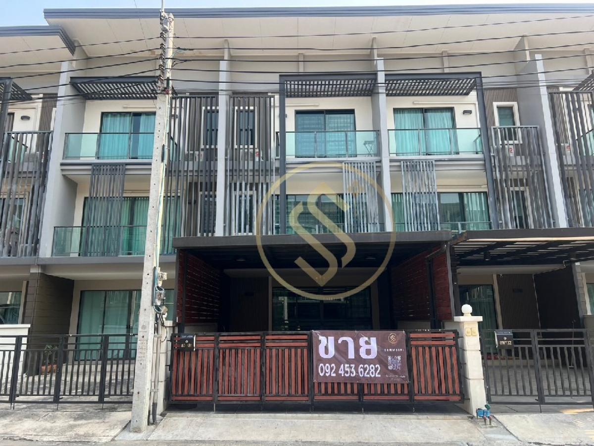 For SaleTownhomeNonthaburi, Bang Yai, Bangbuathong : Urgent sale! 3-storey townhouse, new condition, fully renovated, ready to move in, good location, best price, Nonthaburi area, 