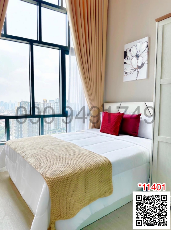 For RentCondoBang Sue, Wong Sawang, Tao Pun : Condo for rent, Metro Sky Prachachuen, 2-story room, 1 bedroom, Building A, near MRT Bang Son.