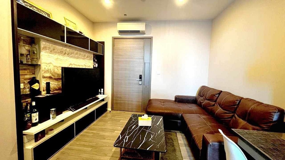 For RentCondoOnnut, Udomsuk : RM69117  The Room Sukhumvit 69, 24th floor, city view, 34 sq m., 1 bedroom, 1 bathroom, 24,000 baht. 099-251-6615