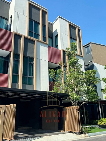 For RentTownhomeOnnut, Udomsuk : RH040924 For rent, 4-story townhome, Baan Klang Muang Classe, Sukhumvit 77, house with furniture.