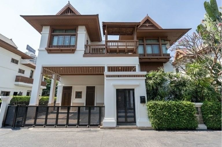 For RentHouseRama3 (Riverside),Satupadit : 🚩For Rent🚩Single house L&H Villa Sathorn, 4 bedrooms, Private pool&garden