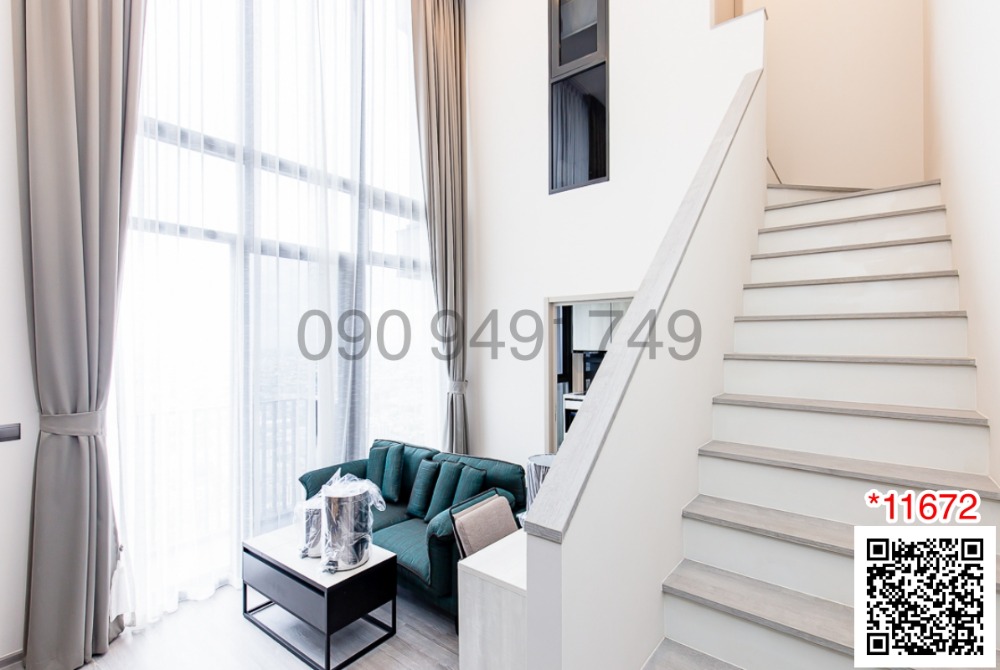 ให้เช่าคอนโดอ่อนนุช อุดมสุข : เช่า คอนโด The Line Sukhumvit 101 ห้อง Duplex ชั้น 35 ใกล้รถไฟฟ้า BTS ปุณณวิถี 250 เมตร