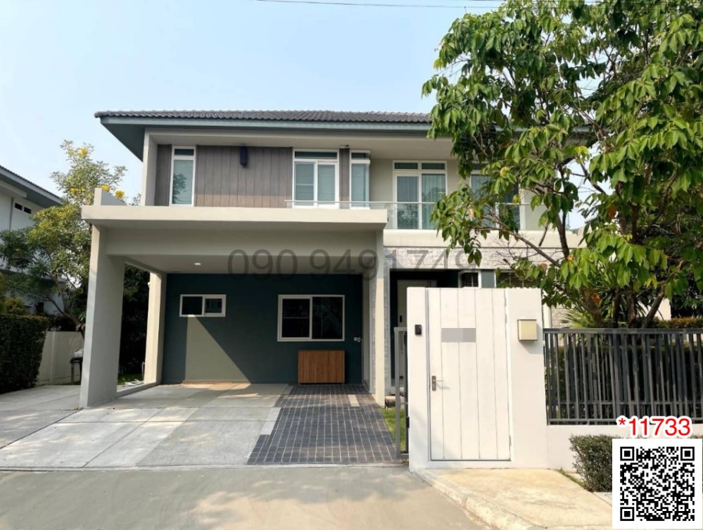 For RentHouseLadkrabang, Suwannaphum Airport : For rent, 2-story detached house, 4 bedrooms, Manthana Village, Bangna-Wongwaen, Soi Ramkhamhaeng 2.