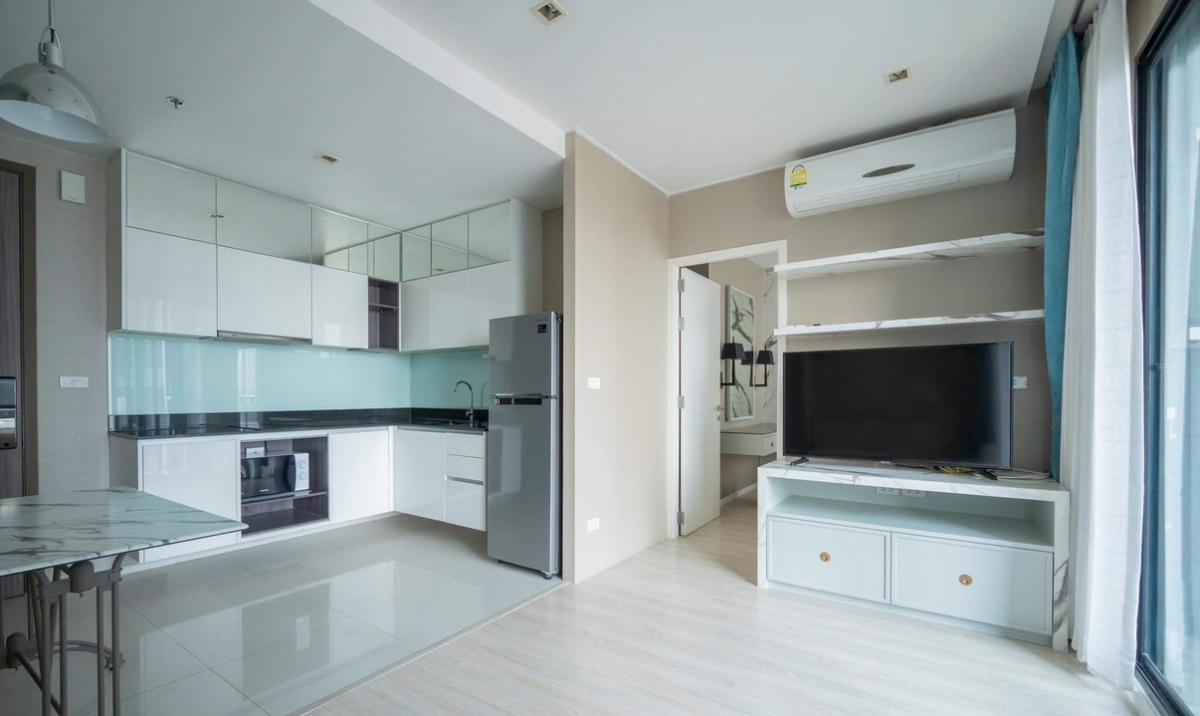 For RentCondoRatchadapisek, Huaikwang, Suttisan : 🔴📍Quinn Ratchada17, room size 45 sq.m, Building B, fully furnished, ready to move in🔑🔑