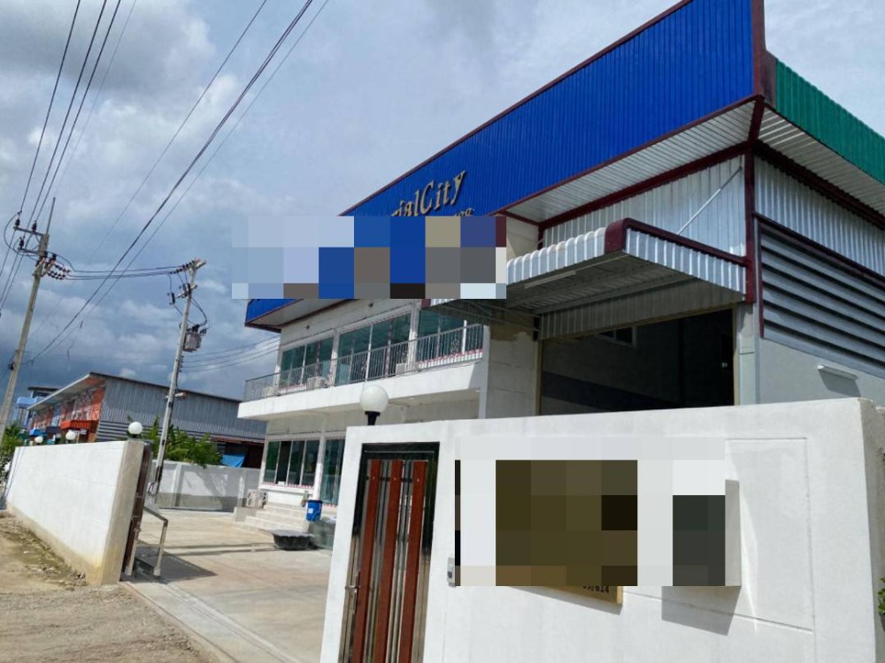 For RentWarehouseMahachai Samut Sakhon : For rent: Ready-made factory with office, pink layout, has 4 factories, Ban Ko Subdistrict, Mueang District, Samut Sakhon Province, easy access for container trucks.