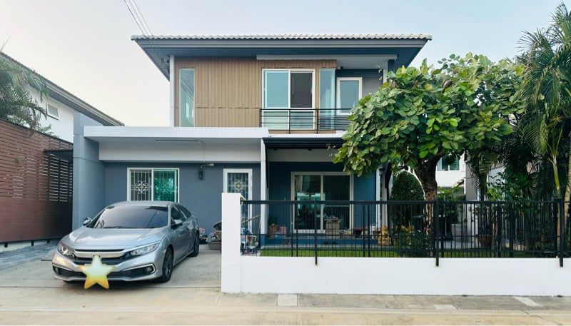For SaleHouseRathburana, Suksawat : 52.2 sq m, south 4N2N, 2-story detached house, Prueklada, Pracha Uthit 90.