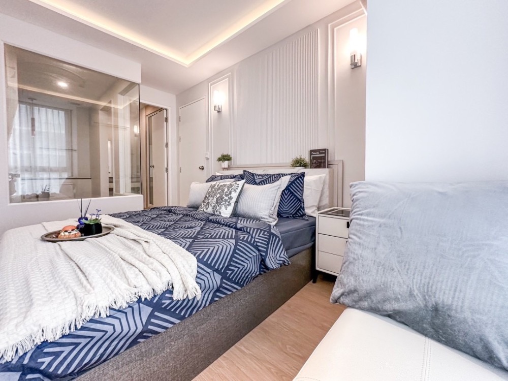 For SaleCondoRatchadapisek, Huaikwang, Suttisan : ME-179 Condo next to MRT Huai Khwang, Ideo Ratchada Huai Khwang, newly decorated room.