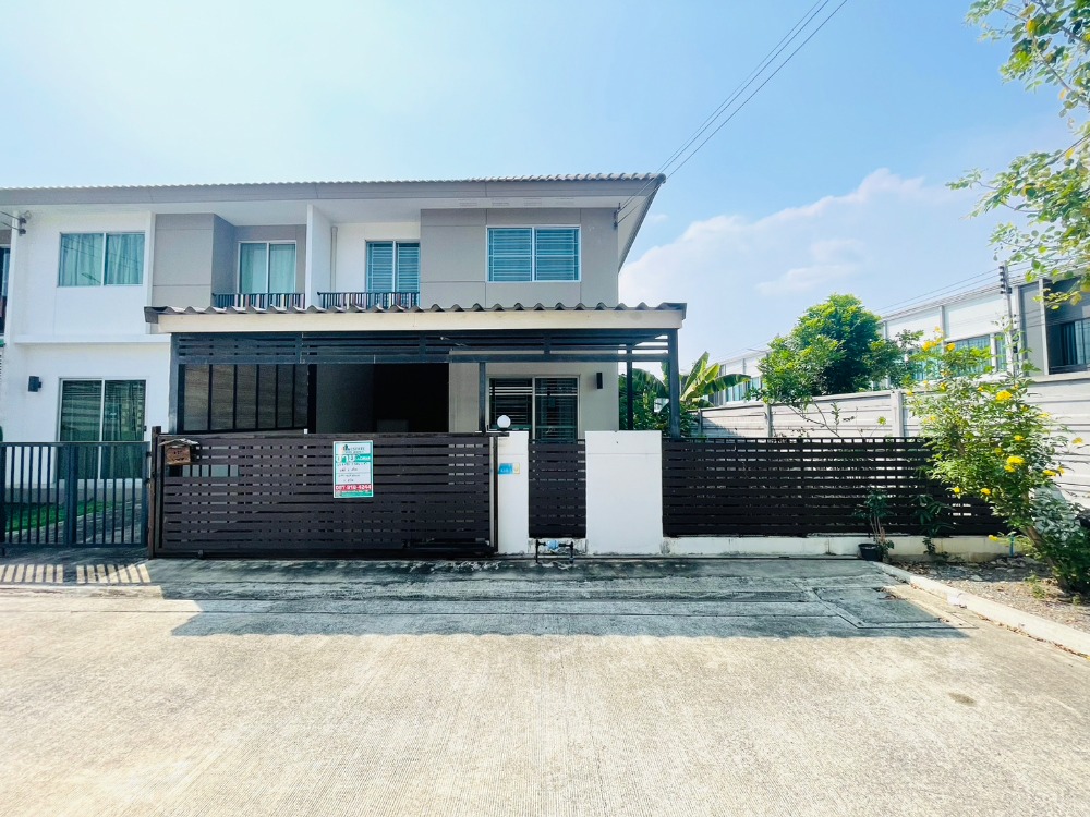 For SaleTownhomeRama5, Ratchapruek, Bangkruai : Townhouse for sale, 28.8 sq m, Baan Pruksa 110 Chaengwattana - Ratchaphruek, Ratchaphruek Road – 345, corner room, has space on the side.