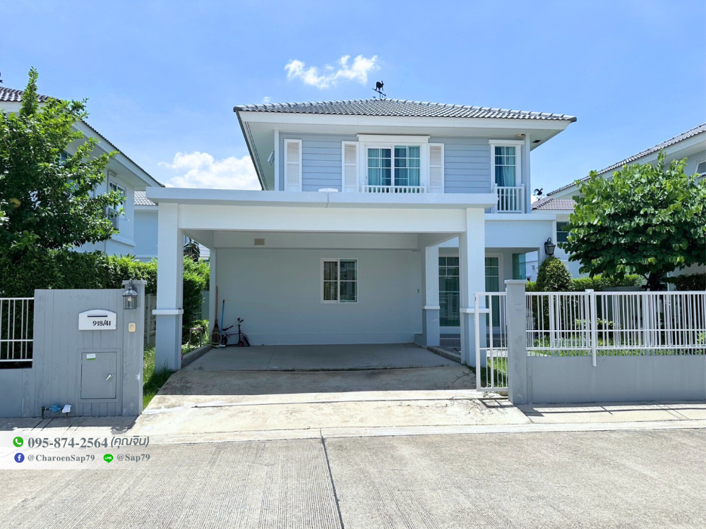 For SaleHouseRathburana, Suksawat : Single house for sale, Villaggio Pracha Uthit 90, near Sathorn, new condition, beautiful built-ins, complete with furniture - move in now!!
