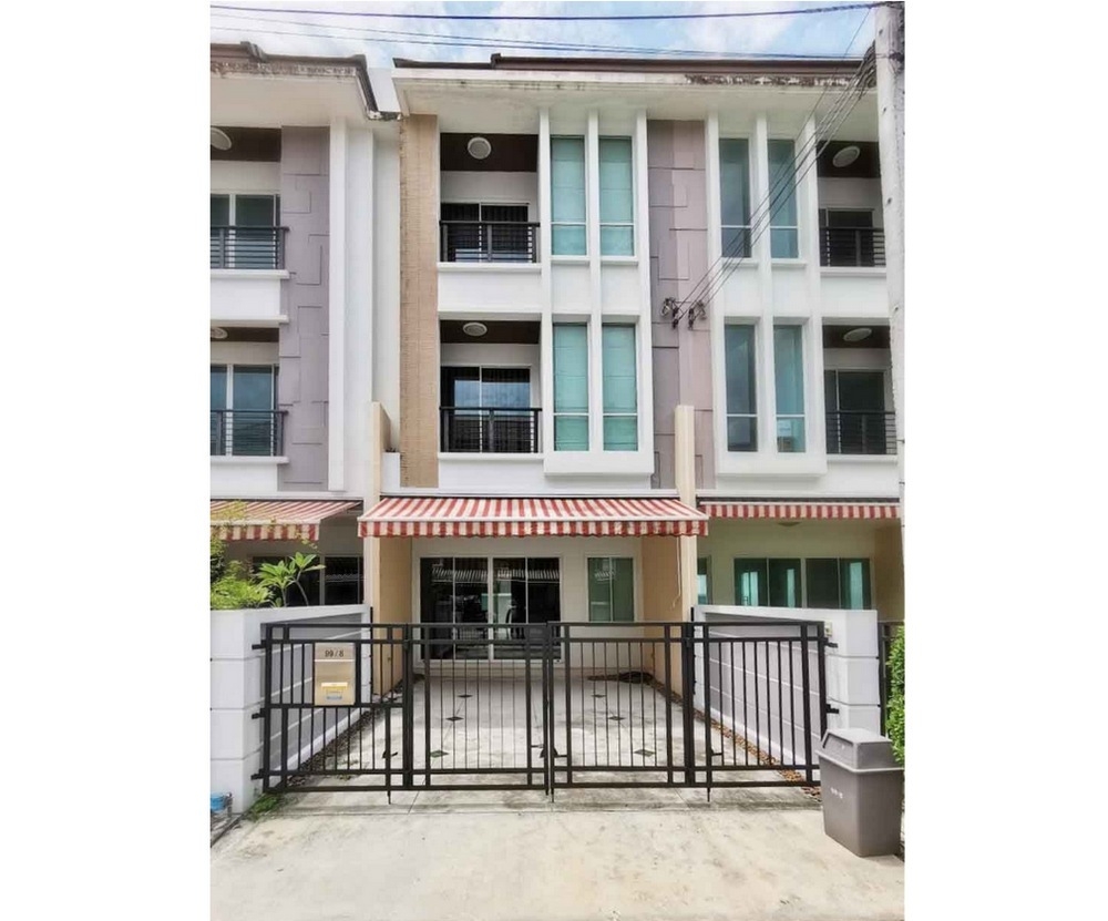 For SaleTownhomeEakachai, Bang Bon : S-HSTT101 Townhome for sale, Baan Klang Muang Sathorn-Taksin 2 project, 3 floors, size 21.3 sq w, usable area 150 sq m, 3 bedrooms, 3 bathrooms, 5.871 million 063-759-1967