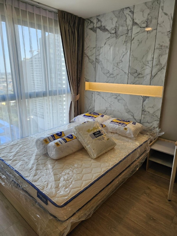 For RentCondoBangna, Bearing, Lasalle : IDO2125 Condo for rent, Ideo O2, Building A, 26th floor, city view, 26 sq m., studio room, 1 bathroom, 11,000 baht, 064-878-5283
