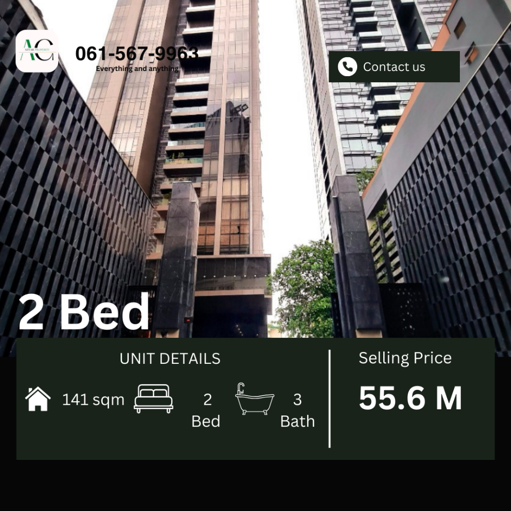 ขายคอนโดสุขุมวิท อโศก ทองหล่อ : *Fully furnished* Vittorio Sukhumvit 39 | 2 Bed | 061-567-9963