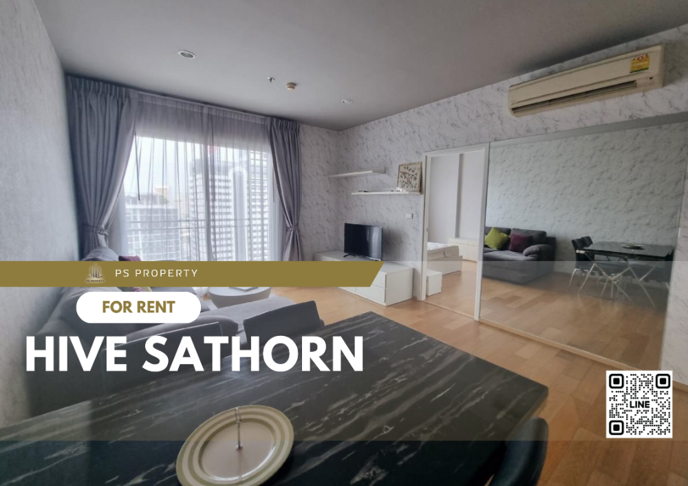 For RentCondoWongwianyai, Charoennakor : For rent 🔥 Hive Sathorn 🔥 furniture, complete electrical appliances, near BTS Krung Thonburi 35 m.