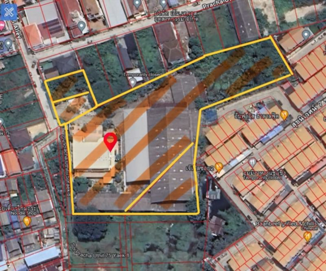 ขาย โรงงาน ที่ดินพร้อมสิ่งปลูกสร้าง โรงงานประชาอุทิศ 2500 ตรม 7 ไร่ 37 ตรว Loading...