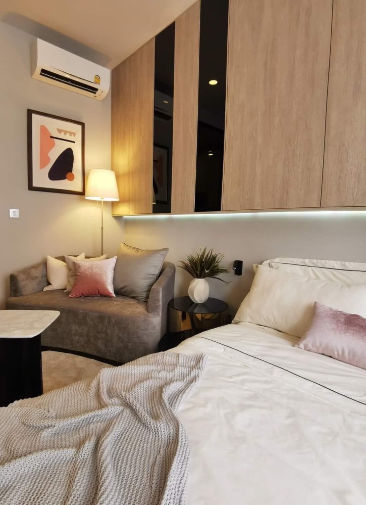 For RentCondoRatchathewi,Phayathai : PRJP107 Condo for rent, Park Origin Phayathai, 12th floor, city view, 25 sq m., 1 bedroom, 1 bathroom. 20,000 baht 099-251-6615