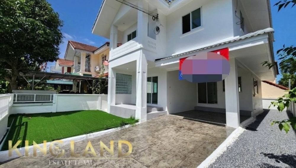 #ให้เช่าบ้านเดี่ยว 2 ชั้น หมู่บ้านทิพมาศเสรี-บางนา  ถ.บางบ่อ-คลองด่าน 3 ห้องนอน 2 ห้องน้ำ  ที่จอดรถ 2 คันในตัวบ้าน ขนาด 55 ตารางวา รีโนเวทใหม่ทั้งหลัง สไตล์มูจิ สบายตา เช่า 12,000/เดือน Loading...