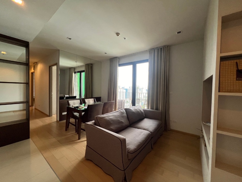 For RentCondoSukhumvit, Asoke, Thonglor : For rent HQ Thonglor by Sansiri 2 bedrooms, 2 bathrooms, BTS Thonglor, beautiful room, high floor, fully furnished, ready to move in, convenient travel.