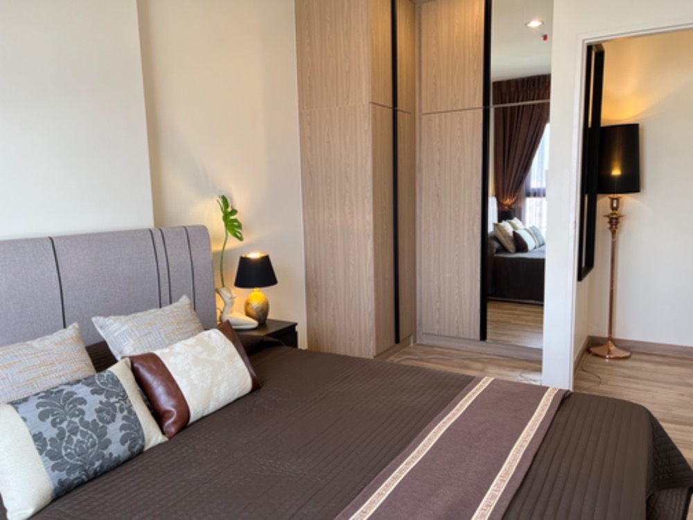 For RentCondoWongwianyai, Charoennakor : NMCN107 Condo for rent, Niche Mono Charoen Nakhon, 23rd floor, city view, 50 sq m., 2 bedrooms, 1 bathroom. 25,000 baht 064-878-5283