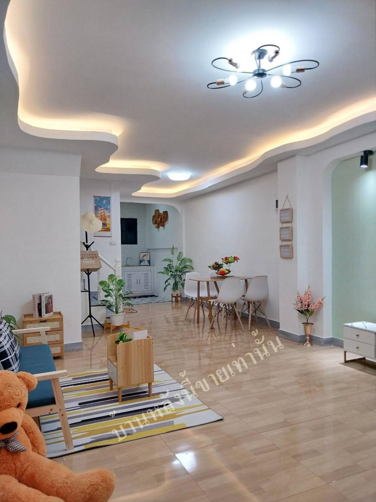 For SaleTownhomeMin Buri, Romklao : Townhouse, completely renovated, minimalist style, prime location near Suvarnabhumi Airport.