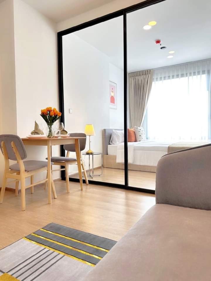 For RentCondoKasetsart, Ratchayothin : CWK118 Condo for rent Chewathai Kaset Nawamin, 6th floor, city view, 34 sq m., 1 bedroom, 1 bathroom, 17,000 baht, 099-251-6615