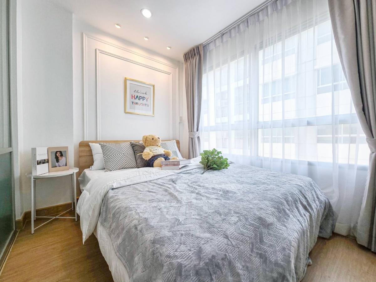 For SaleCondoPattanakan, Srinakarin : 🌟🌟🌟Beautiful room as advertised, suitable for all lifestyles. 《🏡Lumpini Ville On Nut Phatthanakan Condo》 🛵On the road, near the BTS, convenient transportation [Free] 🛋Furniture and electrical appliances, garden, fitness, swimming pool, library, complete f