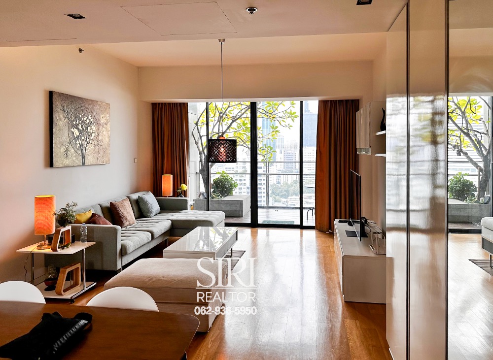For RentCondoSathorn, Narathiwat : 📍The Met Sathorn, 2 bedrooms, beautifully decorated, unblocked view, FREE!! cleaning service and internet