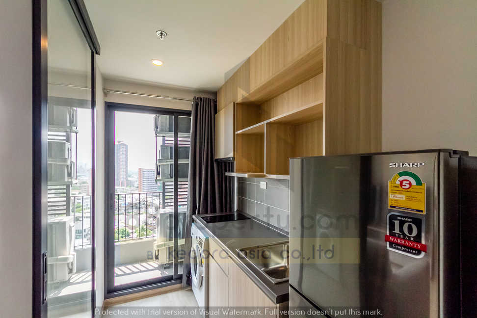 ให้เช่าคอนโดบางนา แบริ่ง ลาซาล : 2 Bed 1 Bath IDEO O2 Rare Corner for rent unblocked view