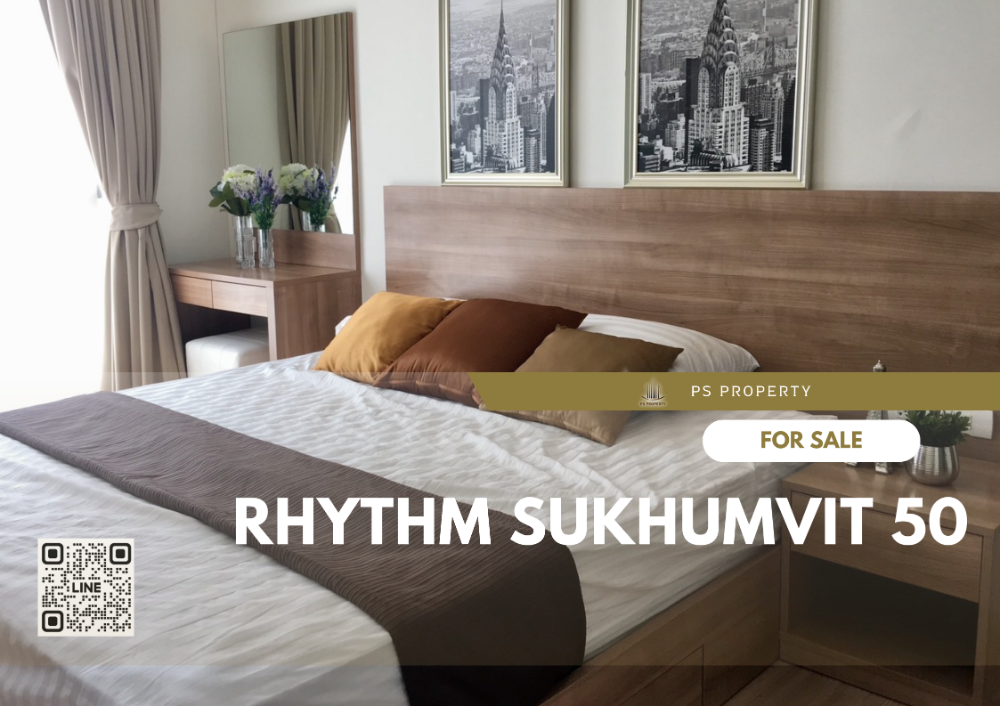 For SaleCondoOnnut, Udomsuk : Urgent sale 📍 Rhythm Sukhumvit 50 📍 Fully furnished and electrical appliances, near BTS On Nut.