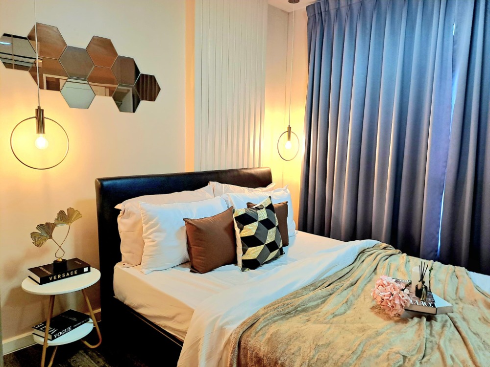 For RentCondoBangna, Bearing, Lasalle : Condo for rent ✅ D Condo Sukhumvit 109 ✅ Size 31 sq m., 4th floor, Building B