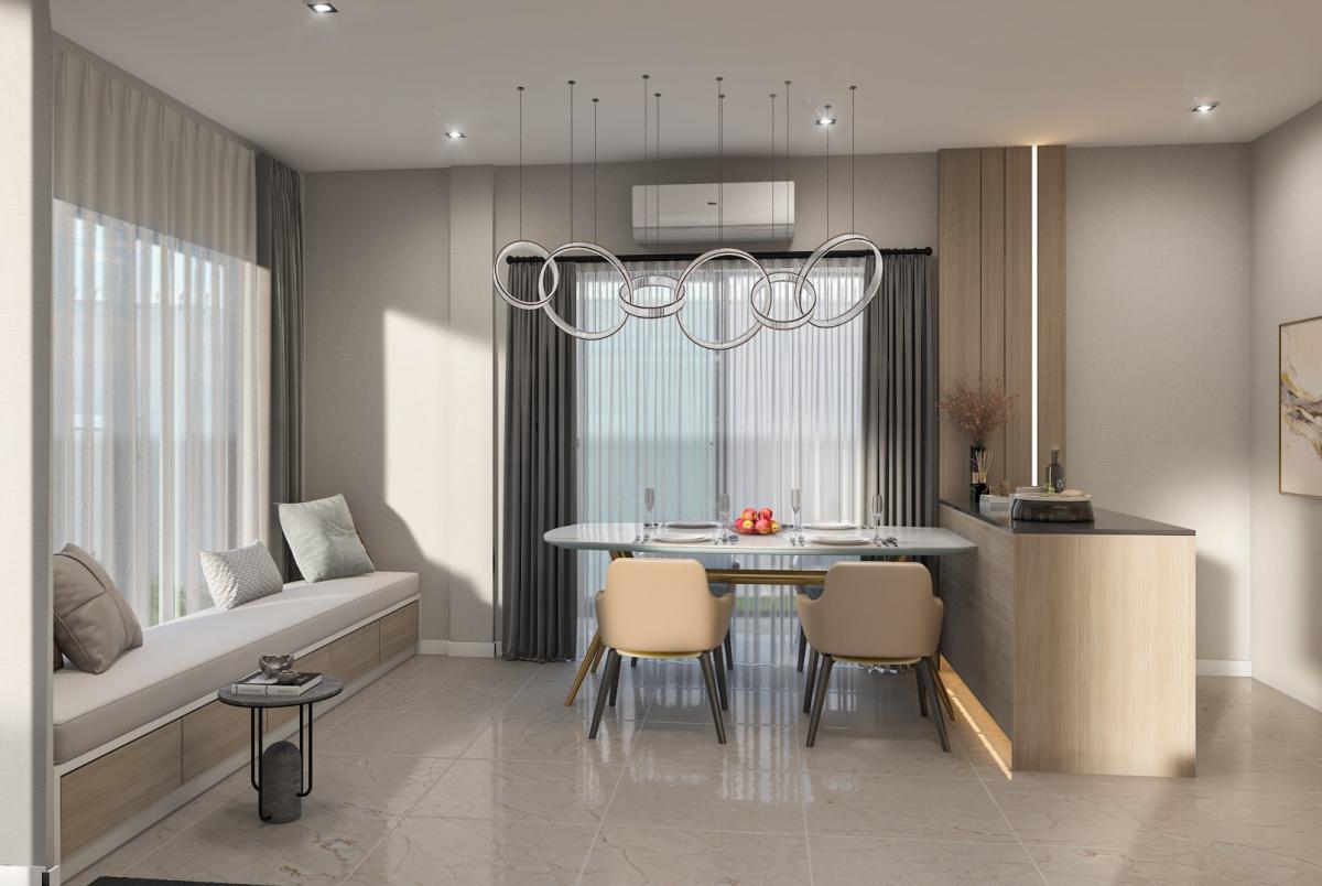 ⭐️🚩For sale/rent new house, never lived in, Bangkok Boulevard Bangna-km.5 (Bangkok Boulevard Bangna-km5), beautiful plot, main road. Near the clubhouse (H24097) Loading...