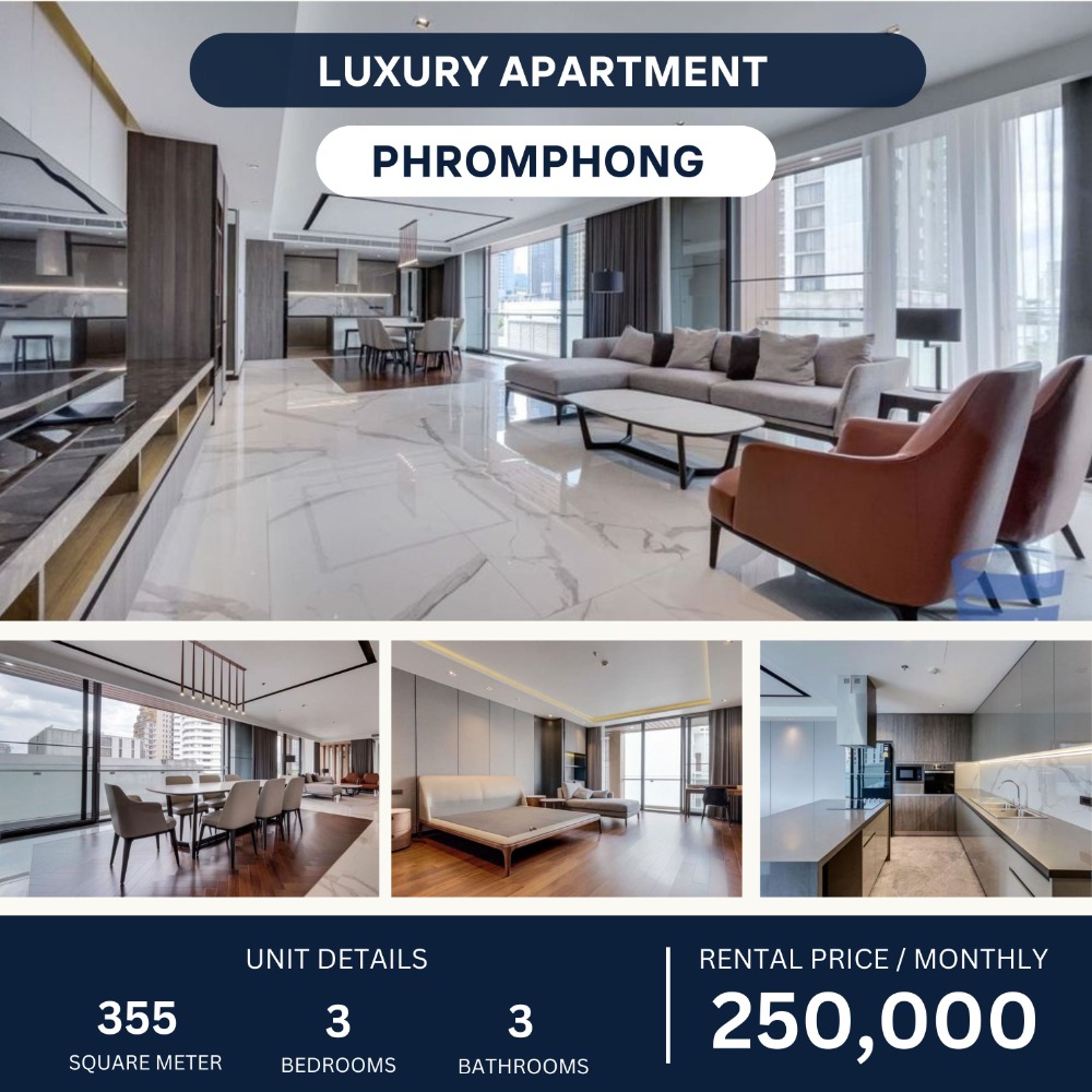 For RentCondoSukhumvit, Asoke, Thonglor : Apartment for Rent 10 minute walk to BTS Phrom Phong.