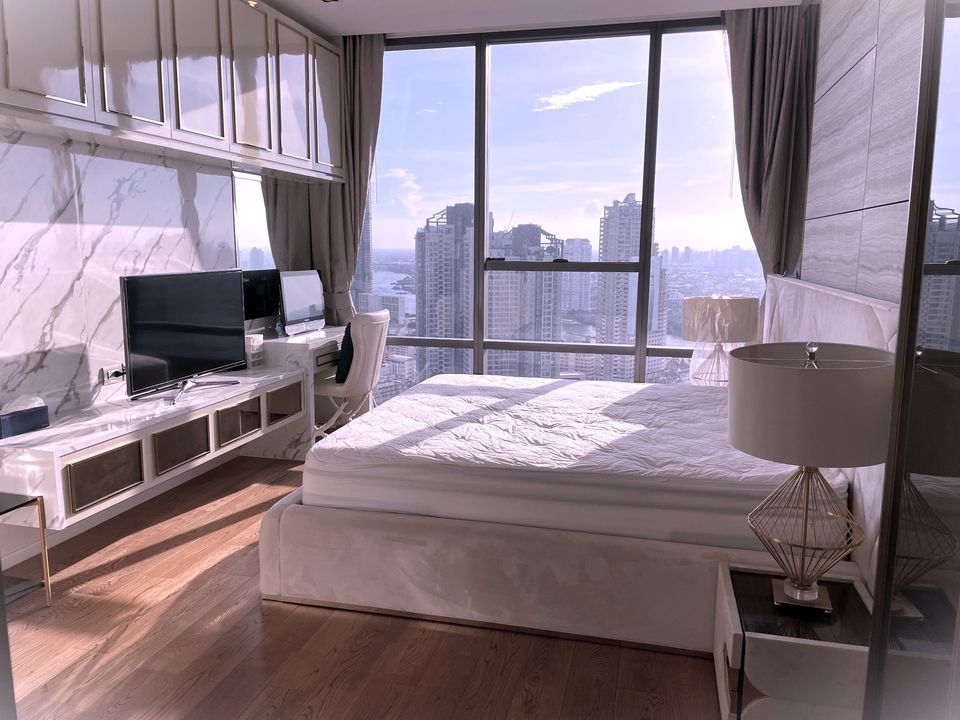 For SaleCondoSathorn, Narathiwat : S-BKST105 Condo for sale, The Bangkok Sathorn, 36th floor, Building C1, city view, 64.47 sq m., 1 bedroom, 1 bathroom, 15.8 million, 064-959-8900