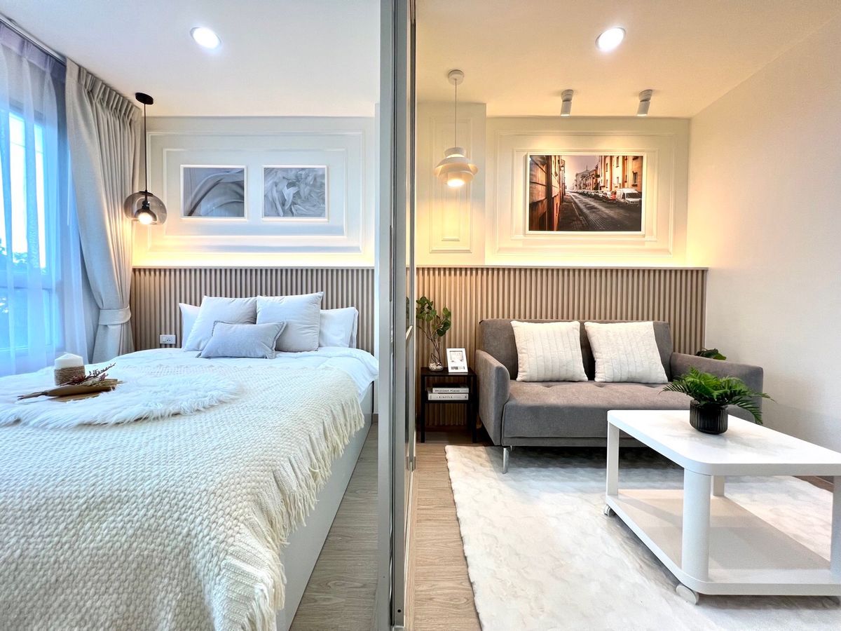 For SaleCondoNawamin, Ramindra : ✨Free full set of furniture, newly renovated, ready to move in😎