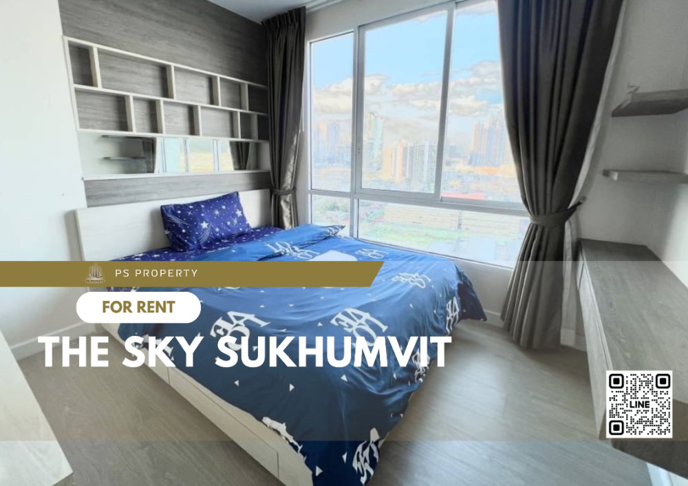 For RentCondoOnnut, Udomsuk : For rent 🌟 The Sky Sukhumvit 🌟 complete furniture and electrical appliances, near BTS Udomsuk.