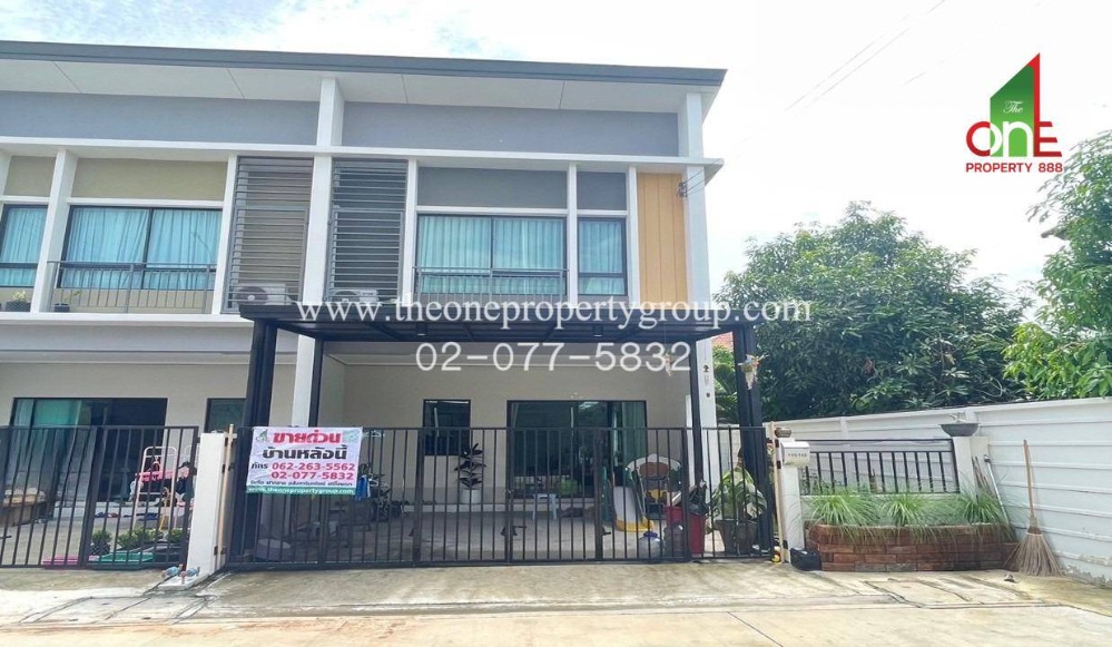For SaleTownhomeNonthaburi, Bang Yai, Bangbuathong : 2-story townhome, The Ritmo Chaiyaphruek-Wongwaen Village. Bang Kruai-Sai Noi Rd., Sai Noi Subdistrict, Sai Noi District, Nonthaburi Province