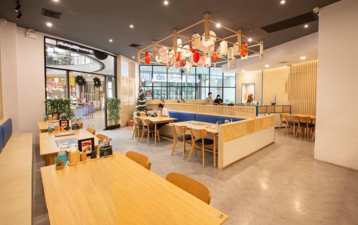 For LeaseholdRetail SpaceMin Buri, Romklao : For rent: Japanese restaurant, Sammakorn Place project, Ramkhamhaeng 110
