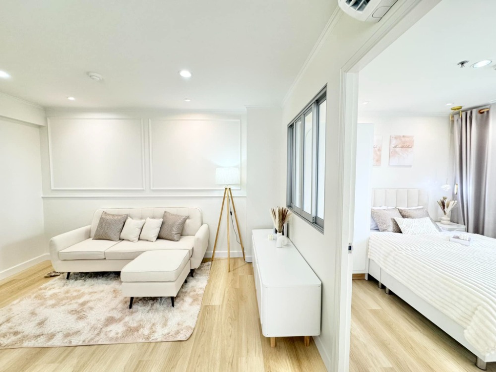 ขายคอนโดนวมินทร์ รามอินทรา : ✨🏢ติดBTS ติดเซ็นทรัลรามอินทรา1ห้องนอน32 ตรม.ห้องมุม ฟรีเฟอร์จัดให้ฉำ่ๆแต่งใหม่ทั้งห้อง ฟรีดาวน์! BTSสถานีรามอินทรา3  ใกล้ม.ศรีประทุม ม.เกษตร