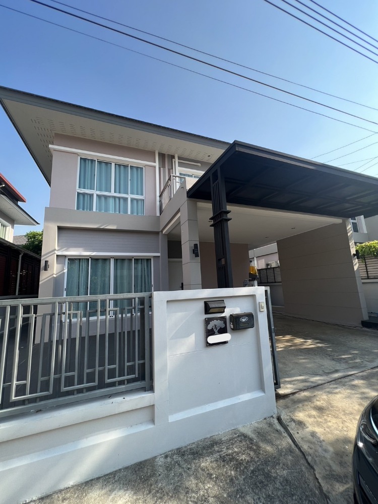 For SaleHouseNawamin, Ramindra : S-HVJH101 For sale, single house, Villa Village, Chamchuri, Hathai Rat Road, 2 floors, 54 sq m, usable area 216 sq m, 3 bedrooms, 2 bathrooms, 6.3 million 064-959-8900