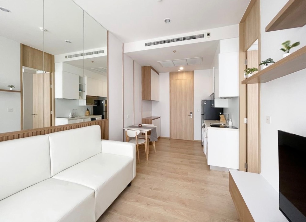 For RentCondoSukhumvit, Asoke, Thonglor : New room! Noble Be 19, fully furnished, washing machine included, near MRT and BTS, ready to move in