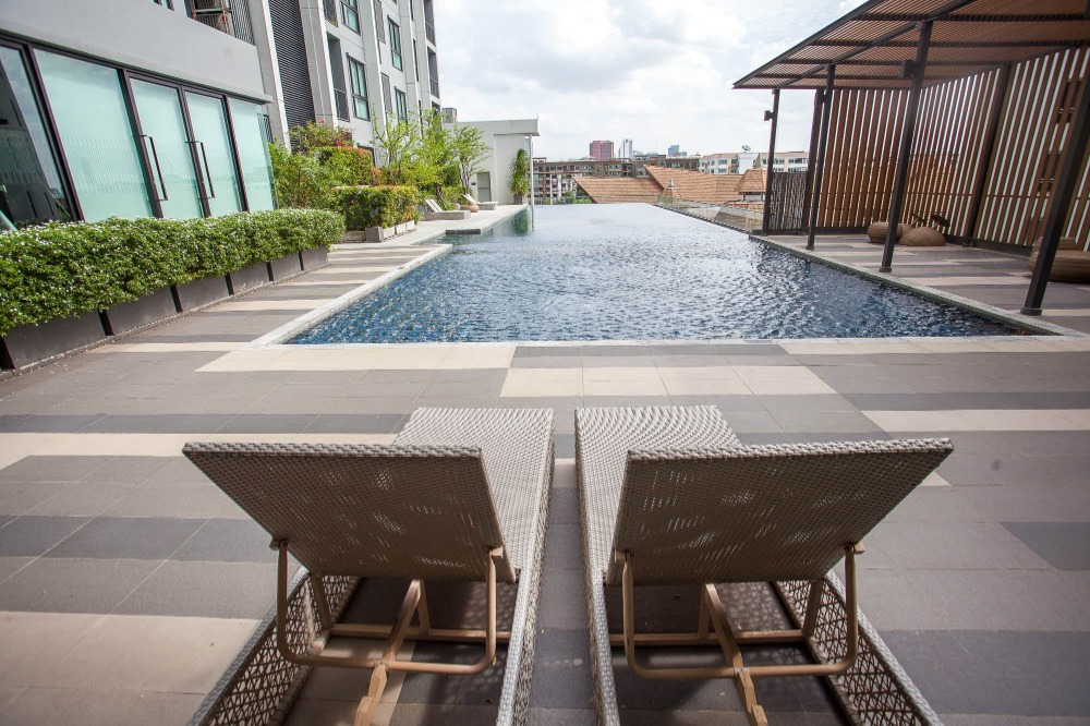 For SaleCondoRatchadapisek, Huaikwang, Suttisan : Condo for Sale: Quinn Condo Luxury, Ratchada 17, near MRT Suthisan Full-Fur