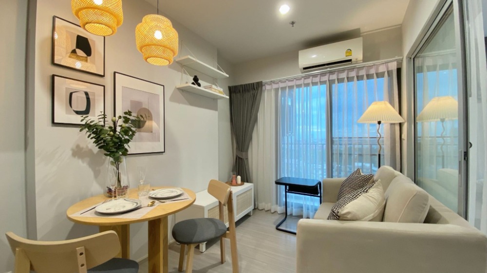 ให้เช่าคอนโดบางแค เพชรเกษม : 👑 The Parkland Phetkasem 56   👑 1 ห้องนอน ชั้น 10 ห้องมุม ห้องตกแต่งสวยน่าอยู่ เฟอร์นิเจอร์และเครื่องใช้ไฟฟ้าครบ