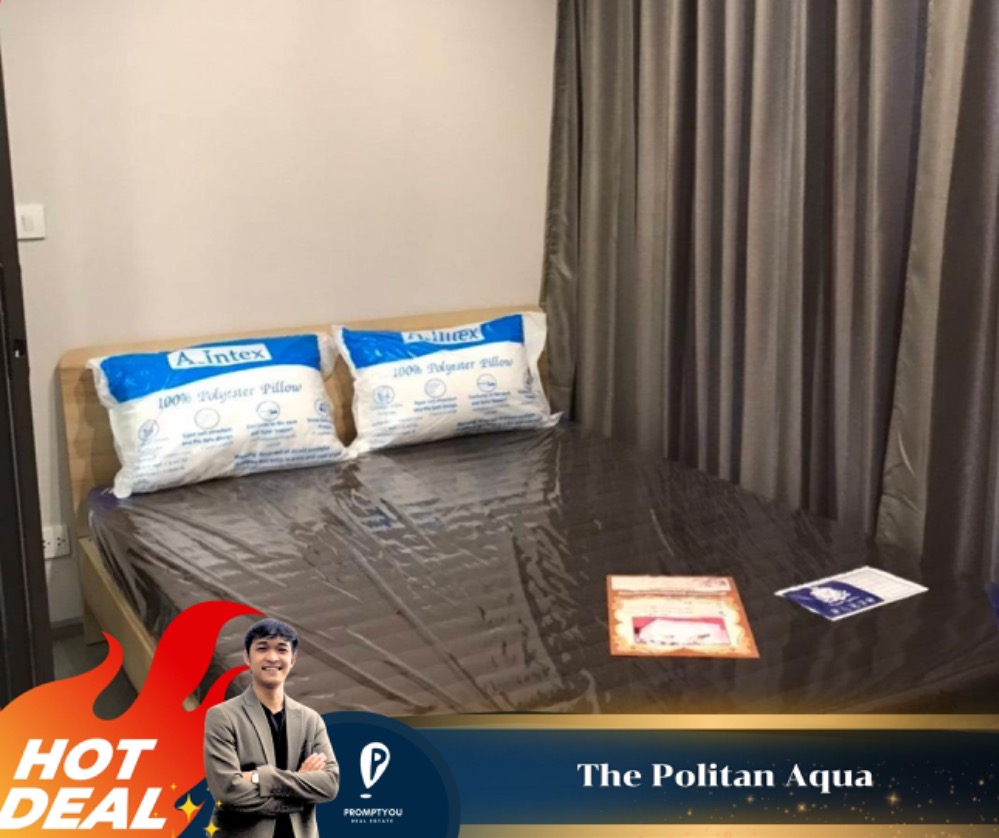 For RentCondoRattanathibet, Sanambinna : For rent 🔥The Politan Aqua🔥 High floor, ready to move in // For more information, contact LineID:@promptyou5