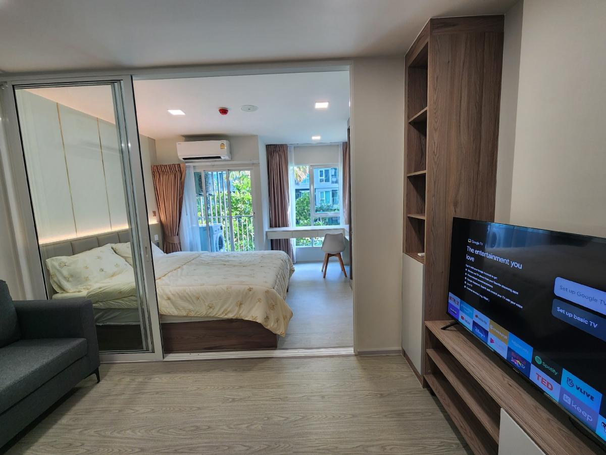 ให้เช่าคอนโดปทุมธานี รังสิต ธรรมศาสตร์ : ♦️ให้เช่า Kave Island วิวสระ ตึก G ชั้น 2 ห้องกั้น 25 ตรม.เฟอร์นิเจอร์บิ้วอินน์ เครื่องไฟฟ้าจัดเต็ม